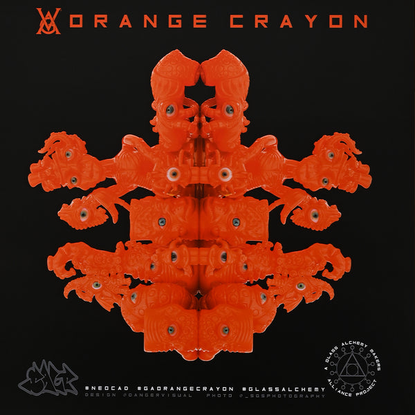 NeoCad Orange Crayon Collection Poster