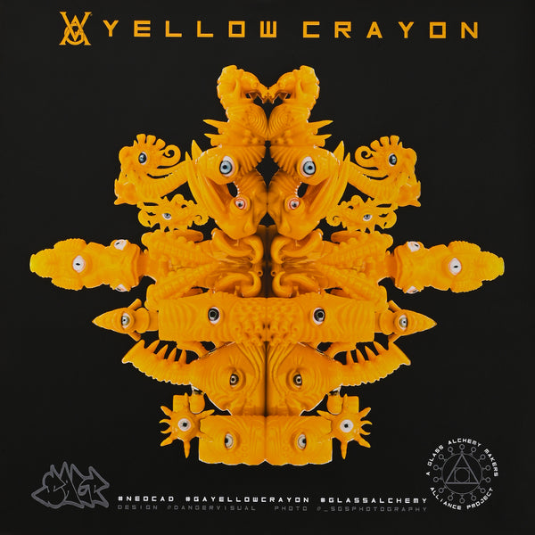 NeoCad Yellow Crayon Collection Poster